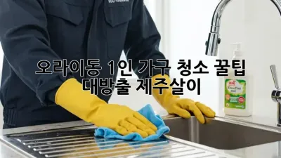 오라이동 1인 가구 청소🧹✨ 꿀팁 대방출! #제주살이