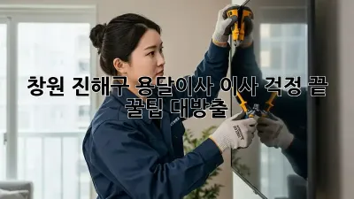 창원 진해구 용달이사, 이사 걱정 끝! 꿀팁 대방출